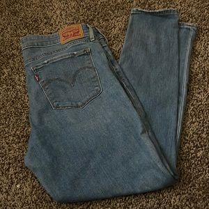 Levi's skinny ankle jeans